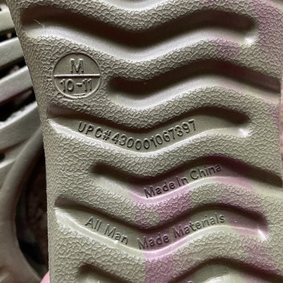 OT Revolution Mens Green Tie Dye Garden or Swim Sandals Men M 10-11 - Picture 10 of 10